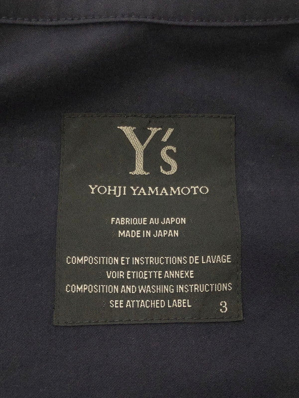 【中古品】【メンズ】 Y'S ワイズ COTTON JACKET YE-J13-021 コットン ジャケット ライトアウター 140-260705-rt-02-tag サイズ：3 カラー：ネイビー 万代Net店