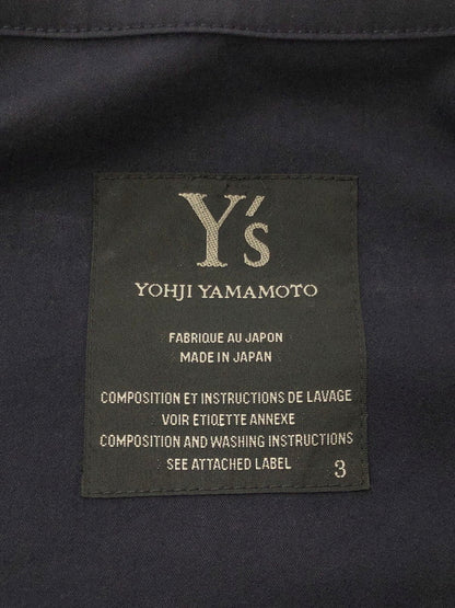 【中古品】【メンズ】 Y'S ワイズ COTTON JACKET YE-J13-021 コットン ジャケット ライトアウター 140-260705-rt-02-tag サイズ：3 カラー：ネイビー 万代Net店