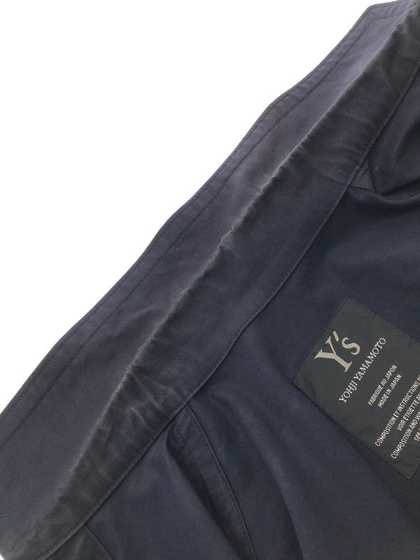 【中古品】【メンズ】 Y'S ワイズ COTTON JACKET YE-J13-021 コットン ジャケット ライトアウター 140-260705-rt-02-tag サイズ：3 カラー：ネイビー 万代Net店