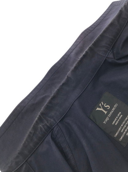 【中古品】【メンズ】 Y'S ワイズ COTTON JACKET YE-J13-021 コットン ジャケット ライトアウター 140-260705-rt-02-tag サイズ：3 カラー：ネイビー 万代Net店