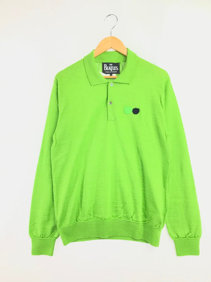 【中古品】【メンズ】 COMME DES GARCONS コム デ ギャルソン THE BEATLES 23AW KNIT POLO SHIRT VZ-N003 にニット ポロシャツ トップス 140-260522-rt-08-tagh サイズ：L カラー：グリーン 万代Net店