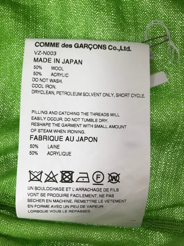 【中古品】【メンズ】 COMME DES GARCONS コム デ ギャルソン THE BEATLES 23AW KNIT POLO SHIRT VZ-N003 にニット ポロシャツ トップス 140-260522-rt-08-tagh サイズ：L カラー：グリーン 万代Net店