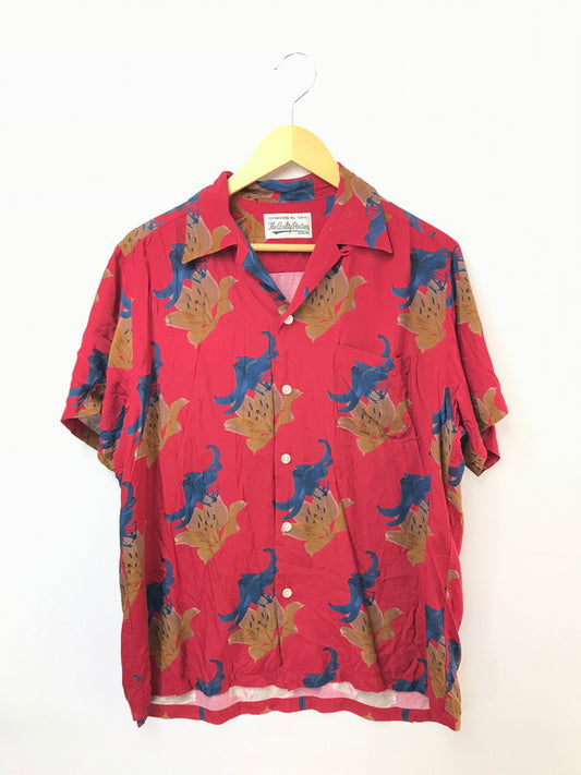 【中古品】【メンズ】 WACKO MARIA ワコマリア S/S HAWAIIAN SHIRT ハワイアンシャツ 半袖シャツ 142-260520-na-26-tagh サイズ：L カラー：レッド 万代Net店