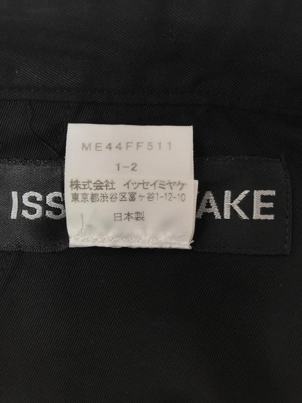 【中古品】【メンズ】 ISSEY MIYAKE MEN イッセイ ミヤケ メン STRAIGHT PANTS BLACK 44FF511 ストレート パンツ ボトムス 151-260523-rt-04-tagh サイズ：46024 カラー：ブラック 万代Net店