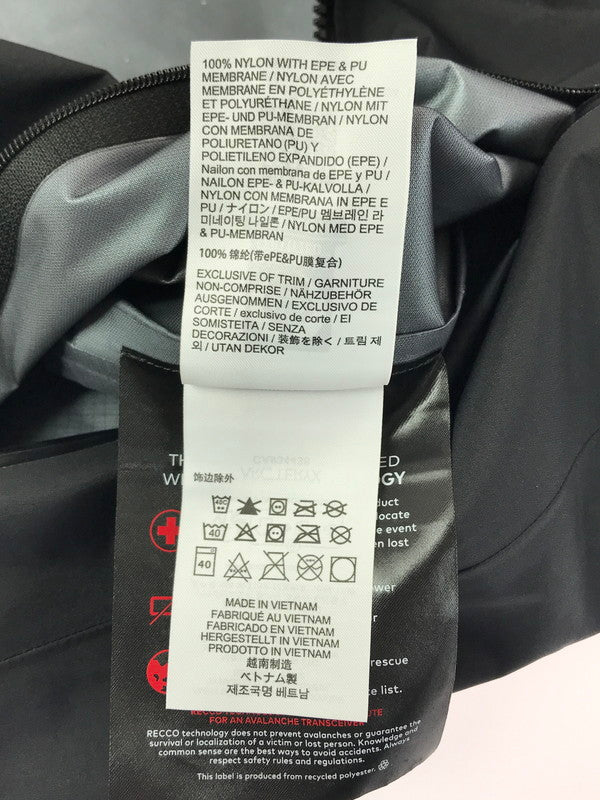 【中古品】【メンズ】 ARC'TERYX アークテリクス BETA JACKET BLACK X000009816 ベータ ジャケット アウター 144-260227-rt-05-tag サイズ：L カラー：ブラック 万代Net店