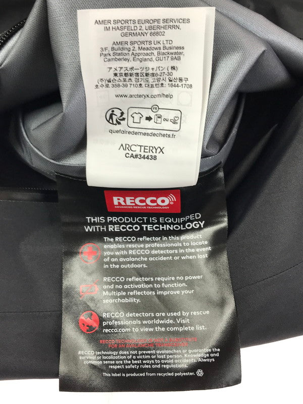 【中古品】【メンズ】 ARC'TERYX アークテリクス BETA JACKET BLACK X000009816 ベータ ジャケット アウター 144-260227-rt-05-tag サイズ：L カラー：ブラック 万代Net店