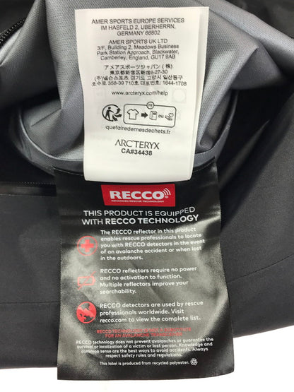 【中古品】【メンズ】 ARC'TERYX アークテリクス BETA JACKET BLACK X000009816 ベータ ジャケット アウター 144-260227-rt-05-tag サイズ：L カラー：ブラック 万代Net店
