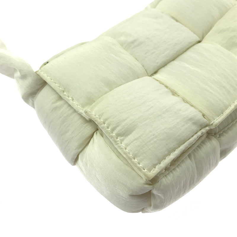 【中古品】【メンズ】 BOTTEGAVENETA ボッテガヴェネタ BOTTEGA VENETA NYLON MINI CASSETTE ショルダーバッグ カバン 180-260316-na-02-tag カラー：ホワイト 万代Net店