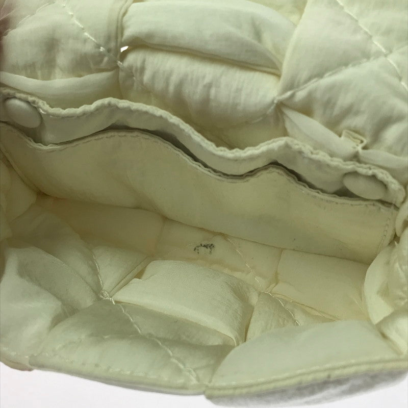 【中古品】【メンズ】 BOTTEGAVENETA ボッテガヴェネタ BOTTEGA VENETA NYLON MINI CASSETTE ショルダーバッグ カバン 180-260316-na-02-tag カラー：ホワイト 万代Net店