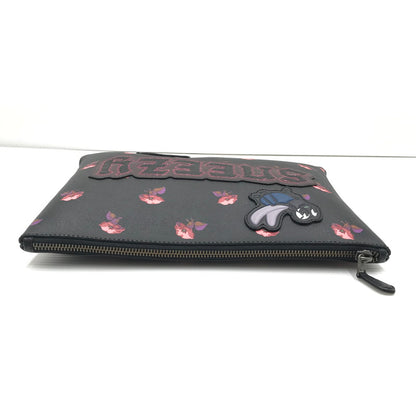 【中古品】【レディース】 COACH コーチ × DISNEY ディズニー SNEEZY CLUTCH BAG F72912 白雪姫 七人のこびと クラッチバッグ カバン 180-260510-na-13-tagh カラー：ブラック 万代Net店