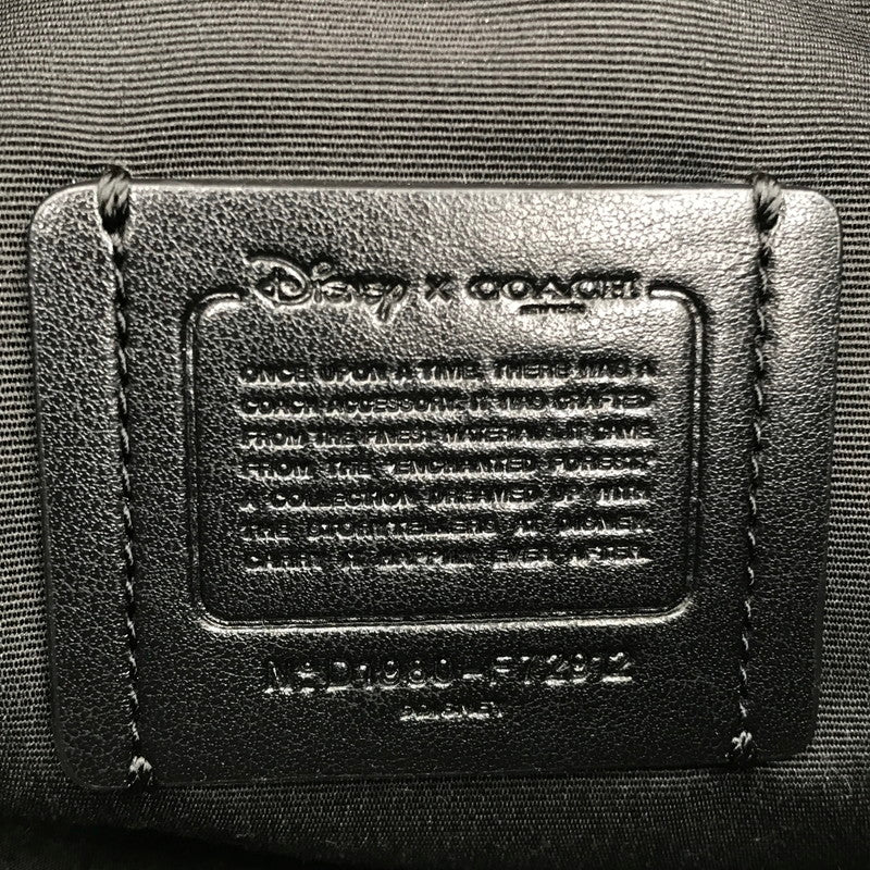 【中古品】【レディース】 COACH コーチ × DISNEY ディズニー SNEEZY CLUTCH BAG F72912 白雪姫 七人のこびと クラッチバッグ カバン 180-260510-na-13-tagh カラー：ブラック 万代Net店