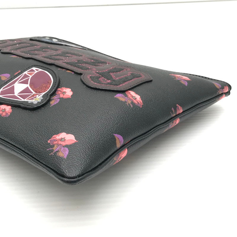 【中古品】【レディース】 COACH コーチ × DISNEY ディズニー SNEEZY CLUTCH BAG F72912 白雪姫 七人のこびと クラッチバッグ カバン 180-260510-na-13-tagh カラー：ブラック 万代Net店