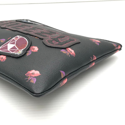 【中古品】【レディース】 COACH コーチ × DISNEY ディズニー SNEEZY CLUTCH BAG F72912 白雪姫 七人のこびと クラッチバッグ カバン 180-260510-na-13-tagh カラー：ブラック 万代Net店