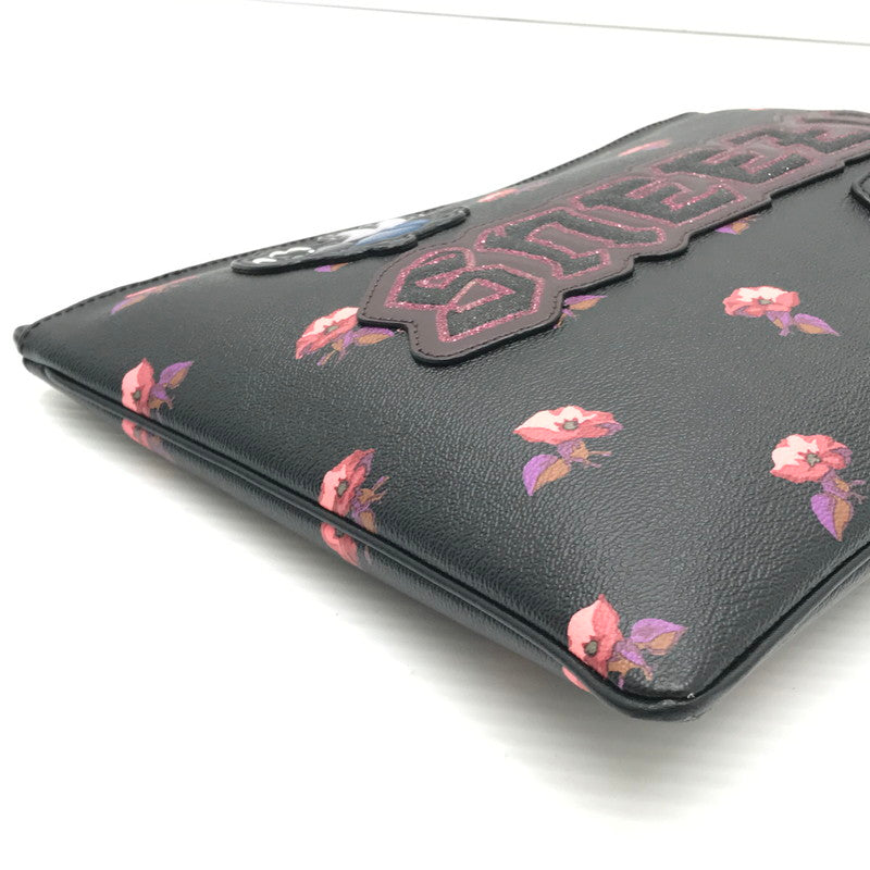 【中古品】【レディース】 COACH コーチ × DISNEY ディズニー SNEEZY CLUTCH BAG F72912 白雪姫 七人のこびと クラッチバッグ カバン 180-260510-na-13-tagh カラー：ブラック 万代Net店