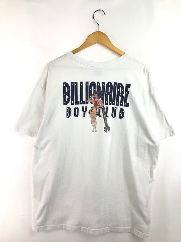 【現状渡し品】【メンズ】 Billionaire Boys Club ビリオネアボーイズクラブ RACING GIRL S/S T-SHIRT レーシング ガール Tシャツ 半袖Tシャツ 142-260225-na-09-tag サイズ：XXL カラー：ホワイト 万代Net店
