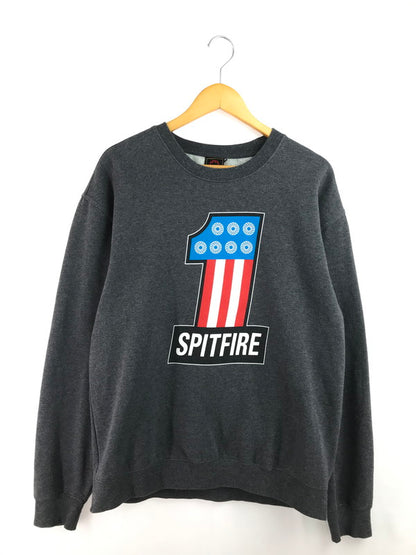 【中古品】【メンズ】 SPITFIRE スピットファイア NO.1 LOGO CREWNECK SWEAT クルーネック スウェット トレーナー 142-260224-na-13-tag サイズ：L カラー：グレー 万代Net店