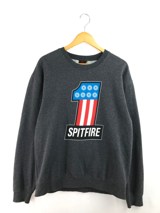 【中古品】【メンズ】 SPITFIRE スピットファイア NO.1 LOGO CREWNECK SWEAT クルーネック スウェット トレーナー 142-260224-na-13-tag サイズ：L カラー：グレー 万代Net店