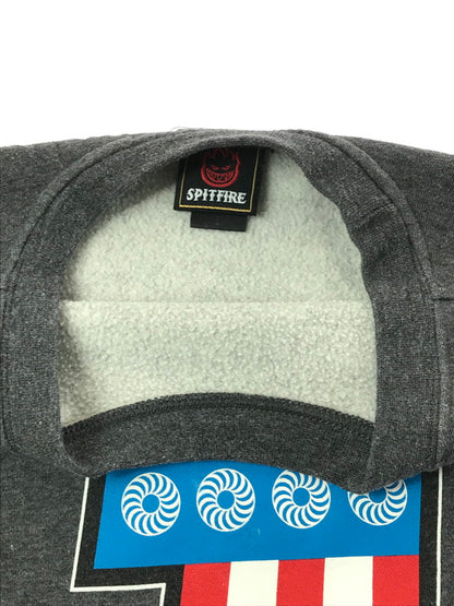 【中古品】【メンズ】 SPITFIRE スピットファイア NO.1 LOGO CREWNECK SWEAT クルーネック スウェット トレーナー 142-260224-na-13-tag サイズ：L カラー：グレー 万代Net店