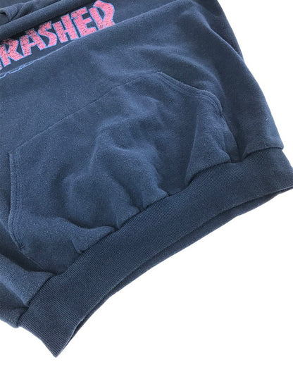 【中古品】【メンズ】 THRASHER スラッシャー 80'S LOGO PULLOVER HOODIE HANES USA製 80年代 ロゴ プルオーバー フーディー パーカー 142-260224-na-17-tag サイズ：XL カラー：ネイビー 万代Net店