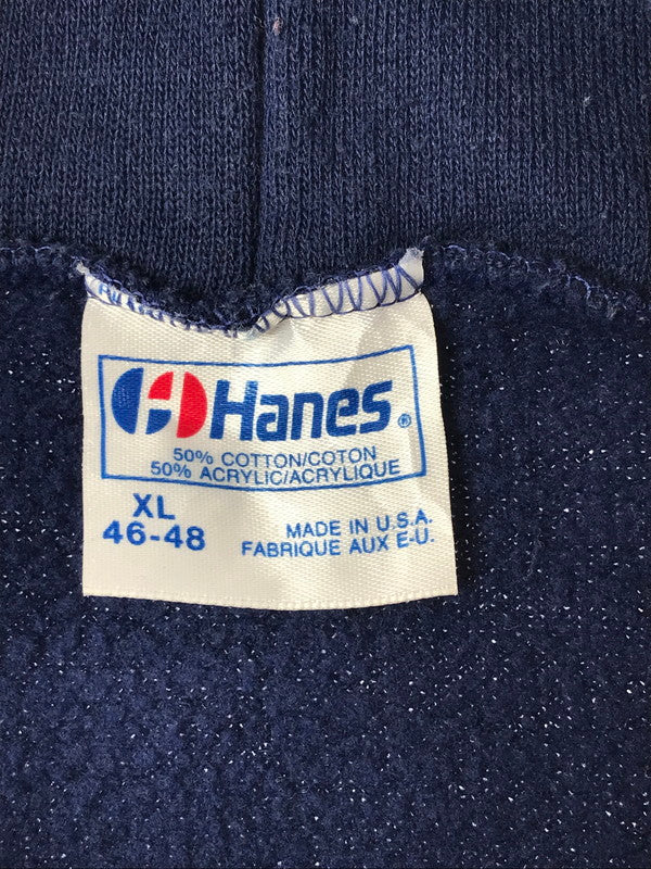 【中古品】【メンズ】 THRASHER スラッシャー 80'S LOGO PULLOVER HOODIE HANES USA製 80年代 ロゴ プルオーバー フーディー パーカー 142-260224-na-17-tag サイズ：XL カラー：ネイビー 万代Net店