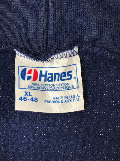 【中古品】【メンズ】 THRASHER スラッシャー 80'S LOGO PULLOVER HOODIE HANES USA製 80年代 ロゴ プルオーバー フーディー パーカー 142-260224-na-17-tag サイズ：XL カラー：ネイビー 万代Net店