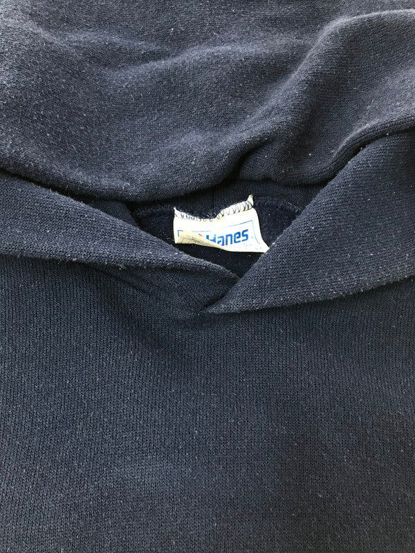【中古品】【メンズ】 THRASHER スラッシャー 80'S LOGO PULLOVER HOODIE HANES USA製 80年代 ロゴ プルオーバー フーディー パーカー 142-260224-na-17-tag サイズ：XL カラー：ネイビー 万代Net店