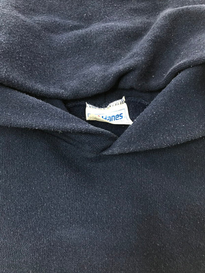 【中古品】【メンズ】 THRASHER スラッシャー 80'S LOGO PULLOVER HOODIE HANES USA製 80年代 ロゴ プルオーバー フーディー パーカー 142-260224-na-17-tag サイズ：XL カラー：ネイビー 万代Net店
