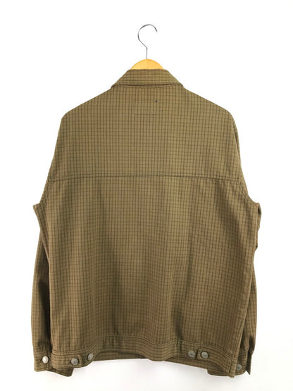 【中古品】【メンズ】 OLD STUSSY オールドステューシー 90'S CHECK TRACKER JACKET 90年代 チェック トラッカージャケット 紺タグ USA製 ライトアウター 142-260224-na-19-tag サイズ：L カラー：ブラウン系 万代Net店