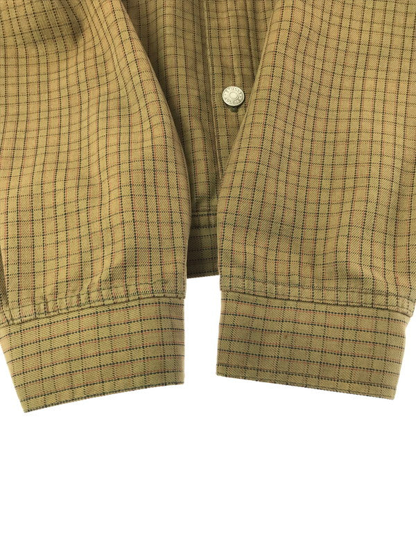 【中古品】【メンズ】 OLD STUSSY オールドステューシー 90'S CHECK TRACKER JACKET 90年代 チェック トラッカージャケット 紺タグ USA製 ライトアウター 142-260224-na-19-tag サイズ：L カラー：ブラウン系 万代Net店