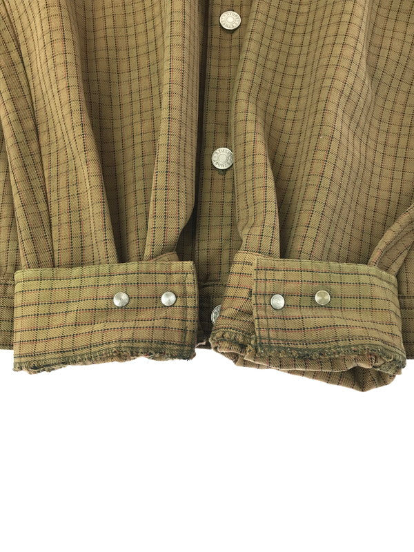 【中古品】【メンズ】 OLD STUSSY オールドステューシー 90'S CHECK TRACKER JACKET 90年代 チェック トラッカージャケット 紺タグ USA製 ライトアウター 142-260224-na-19-tag サイズ：L カラー：ブラウン系 万代Net店