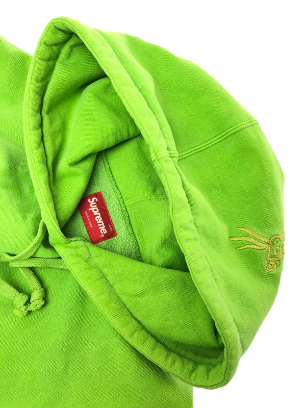 【中古品】【メンズ】 Supreme シュプリーム 20SS DRAGON EMROIDERY PULLOVER HOODIE ドラゴン 刺繍 プルオーバー フーディー パーカー 149-260320-rt-15-tag サイズ：L カラー：ライトグリーン 万代Net店