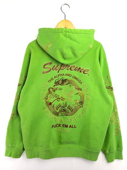 【中古品】【メンズ】 Supreme シュプリーム 20SS DRAGON EMROIDERY PULLOVER HOODIE ドラゴン 刺繍 プルオーバー フーディー パーカー 149-260320-rt-15-tag サイズ：L カラー：ライトグリーン 万代Net店