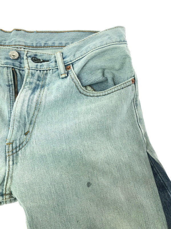 【中古品】【メンズ】 Levi's リーバイス REMAKE DENIM PANTS LIGHT BLUE BLUE リメイク デニムパンツ ジーンズ ボトムス 157-260312-rt-08-tag サイズ：W31 カラー：インディゴ 万代Net店