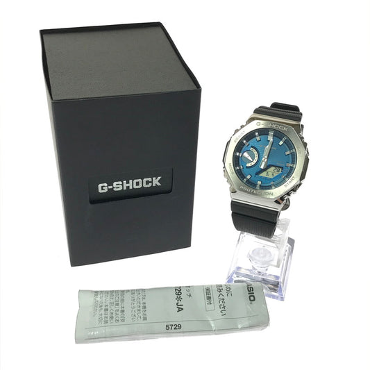 【中古品】【メンズ】 G-SHOCK ジーショック GBM-2100A-2BJF ANALOG-DIGITAL 2100 SERIES アナログ デジタル タフソーラー 腕時計 196-260308-na-18-tag カラー：ブラック/ブルー/シルバー 万代Net店
