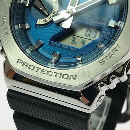 【中古品】【メンズ】 G-SHOCK ジーショック GBM-2100A-2BJF ANALOG-DIGITAL 2100 SERIES アナログ デジタル タフソーラー 腕時計 196-260308-na-18-tag カラー：ブラック/ブルー/シルバー 万代Net店