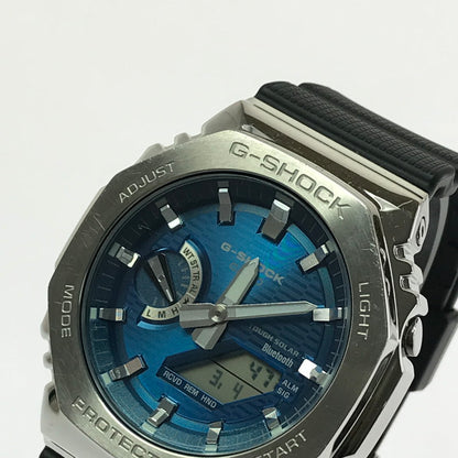 【中古品】【メンズ】 G-SHOCK ジーショック GBM-2100A-2BJF ANALOG-DIGITAL 2100 SERIES アナログ デジタル タフソーラー 腕時計 196-260308-na-18-tag カラー：ブラック/ブルー/シルバー 万代Net店