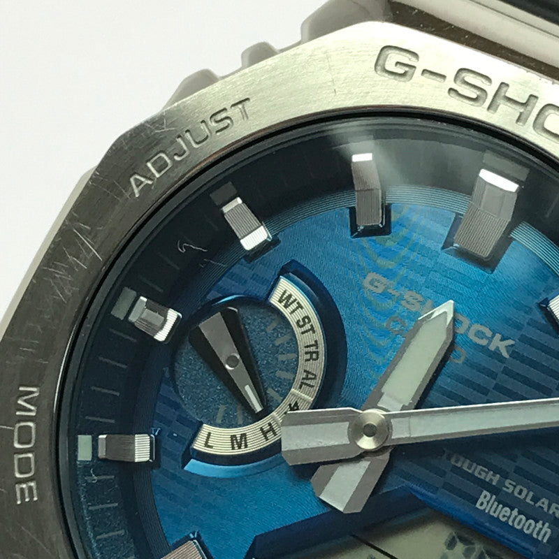【中古品】【メンズ】 G-SHOCK ジーショック GBM-2100A-2BJF ANALOG-DIGITAL 2100 SERIES アナログ デジタル タフソーラー 腕時計 196-260308-na-18-tag カラー：ブラック/ブルー/シルバー 万代Net店