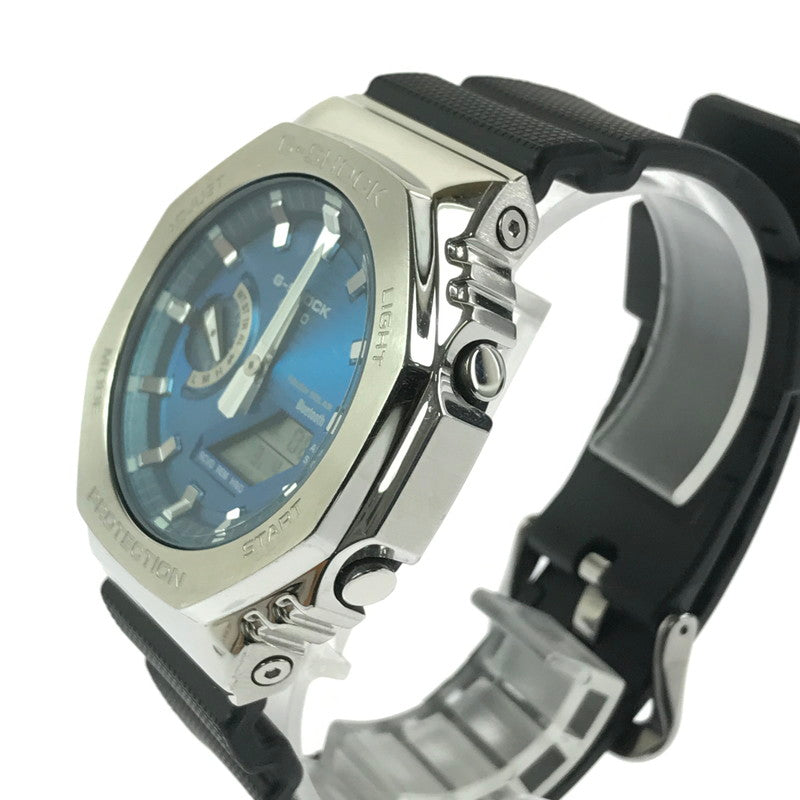 【中古品】【メンズ】 G-SHOCK ジーショック GBM-2100A-2BJF ANALOG-DIGITAL 2100 SERIES アナログ デジタル タフソーラー 腕時計 196-260308-na-18-tag カラー：ブラック/ブルー/シルバー 万代Net店