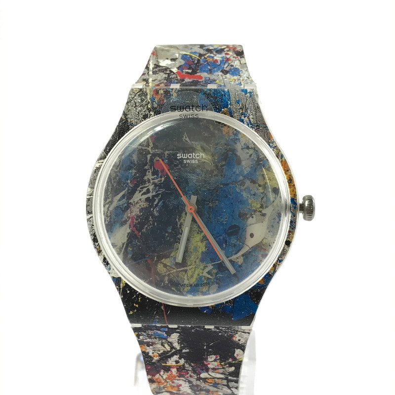 【中古品】【メンズ】 ×GUGGENHEIM グッゲンハイム POLLOCK'S ALCHEMY SUOZ366 ポロックズ アルケミー クォーツ腕時計 197-260418-na-20-tagh カラー：マルチカラー 万代Net店