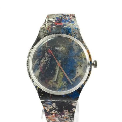 【中古品】【メンズ】 ×GUGGENHEIM グッゲンハイム POLLOCK'S ALCHEMY SUOZ366 ポロックズ アルケミー クォーツ腕時計 197-260418-na-20-tagh カラー：マルチカラー 万代Net店