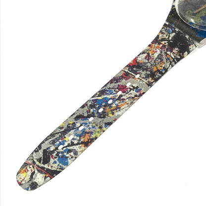 【中古品】【メンズ】 ×GUGGENHEIM グッゲンハイム POLLOCK'S ALCHEMY SUOZ366 ポロックズ アルケミー クォーツ腕時計 197-260418-na-20-tagh カラー：マルチカラー 万代Net店