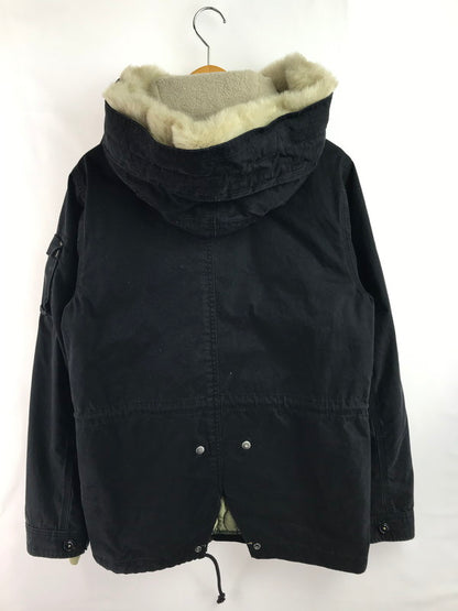 【現状渡し品】【メンズ】 GAP ギャップ QUILTING LINER HOODED MILITARY JACKET BLACK 304027 キルティング ライナー フーデッド ミリタリー ジャケット 146-260227-rt-09-tag サイズ：M カラー：ブラック 万代Net店