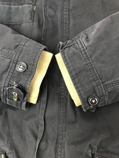 【現状渡し品】【メンズ】 GAP ギャップ QUILTING LINER HOODED MILITARY JACKET BLACK 304027 キルティング ライナー フーデッド ミリタリー ジャケット 146-260227-rt-09-tag サイズ：M カラー：ブラック 万代Net店