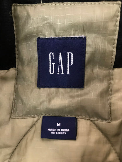 【現状渡し品】【メンズ】 GAP ギャップ QUILTING LINER HOODED MILITARY JACKET BLACK 304027 キルティング ライナー フーデッド ミリタリー ジャケット 146-260227-rt-09-tag サイズ：M カラー：ブラック 万代Net店