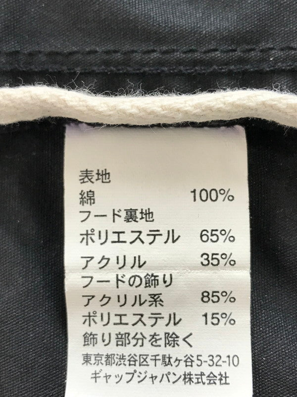 【現状渡し品】【メンズ】 GAP ギャップ QUILTING LINER HOODED MILITARY JACKET BLACK 304027 キルティング ライナー フーデッド ミリタリー ジャケット 146-260227-rt-09-tag サイズ：M カラー：ブラック 万代Net店