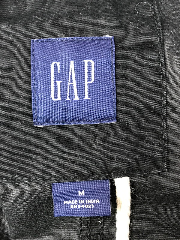 【現状渡し品】【メンズ】 GAP ギャップ QUILTING LINER HOODED MILITARY JACKET BLACK 304027 キルティング ライナー フーデッド ミリタリー ジャケット 146-260227-rt-09-tag サイズ：M カラー：ブラック 万代Net店