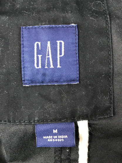 【現状渡し品】【メンズ】 GAP ギャップ QUILTING LINER HOODED MILITARY JACKET BLACK 304027 キルティング ライナー フーデッド ミリタリー ジャケット 146-260227-rt-09-tag サイズ：M カラー：ブラック 万代Net店