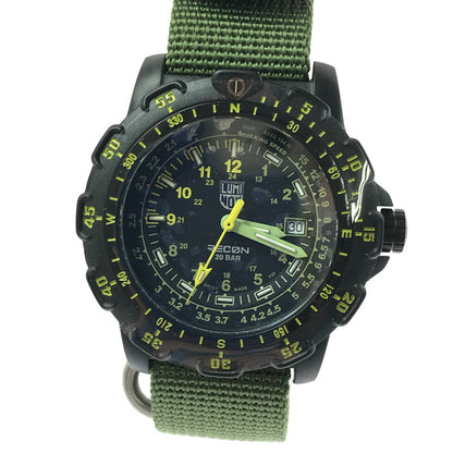 【中古美品】【メンズ】 LUMINOX ルミノックス RECON POINT MAN 8820 HERITAGE SERIES リーコン ポイント マン 腕時計 197-260308-na-19-tag カラー：グリーン/ブラック 万代Net店