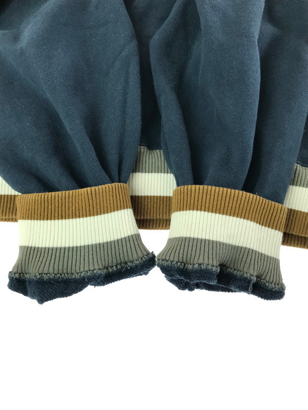 【中古品】【メンズ】 XLARGE エクストララージ 21AW RIB LINE CREWNECK SWEAT 101213012003 リブ ライン クルーネック スウェット トレーナー 142-260221-na-04-tag サイズ：XL カラー：ネイビー 万代Net店