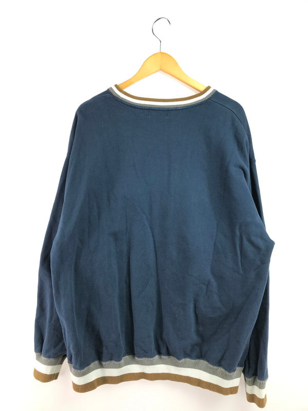 【中古品】【メンズ】 XLARGE エクストララージ 21AW RIB LINE CREWNECK SWEAT 101213012003 リブ ライン クルーネック スウェット トレーナー 142-260221-na-04-tag サイズ：XL カラー：ネイビー 万代Net店
